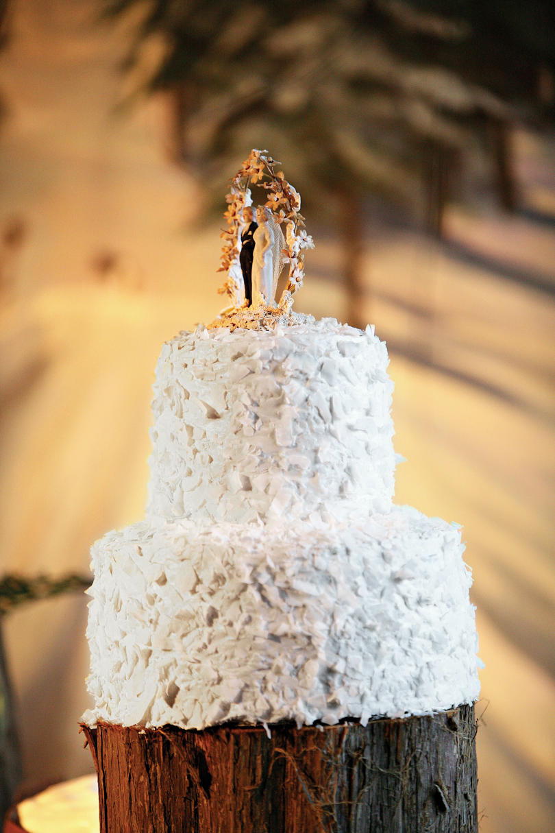 شتاء Wonderland Wedding Cake 