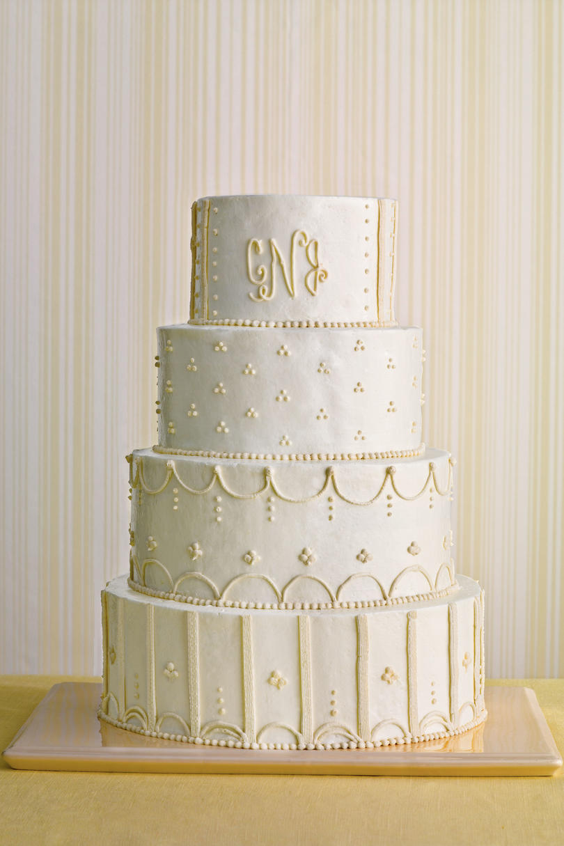 Monogramované Wedding Cake