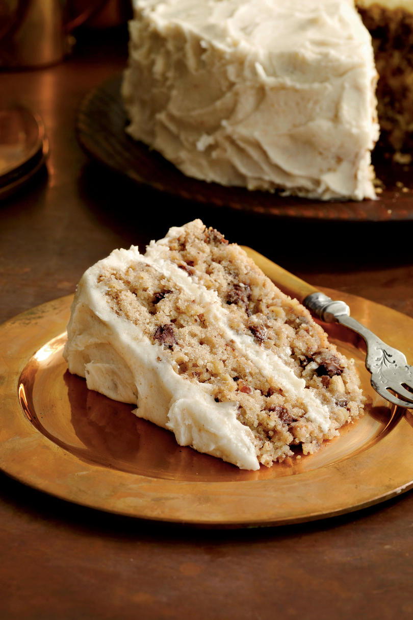 Mocha-Apple Cake with Browned Butter Frosting