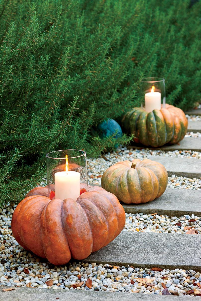 skab Pumpkin Candleholders