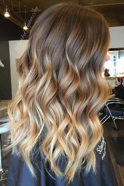 Popel Brown Hair with Golden Blonde Ombré