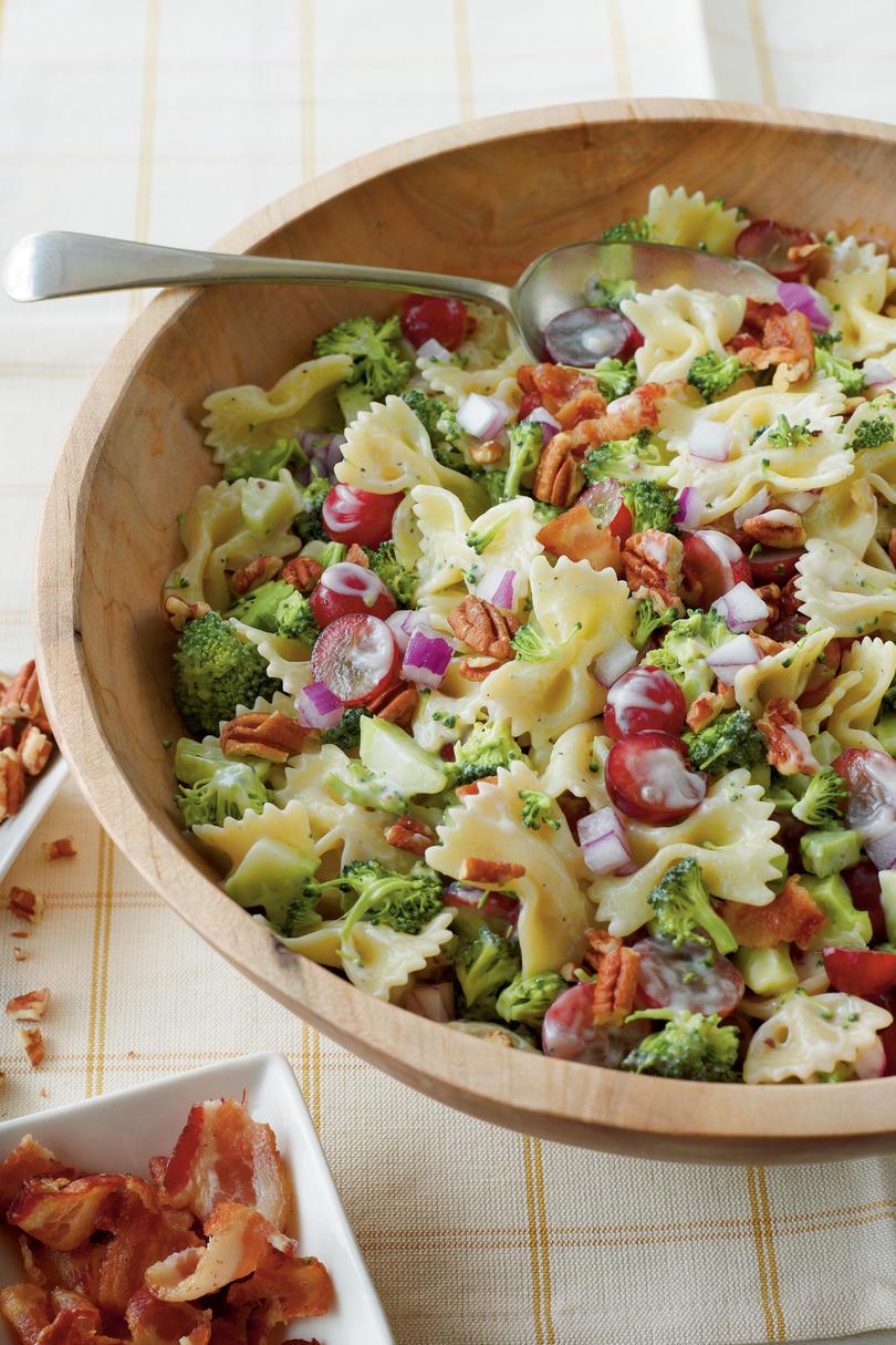 Brokolice, Grape, and Pasta Salad