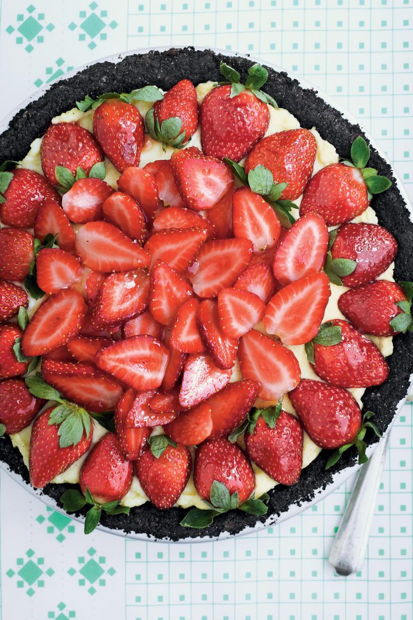Jordbær Cream Pie