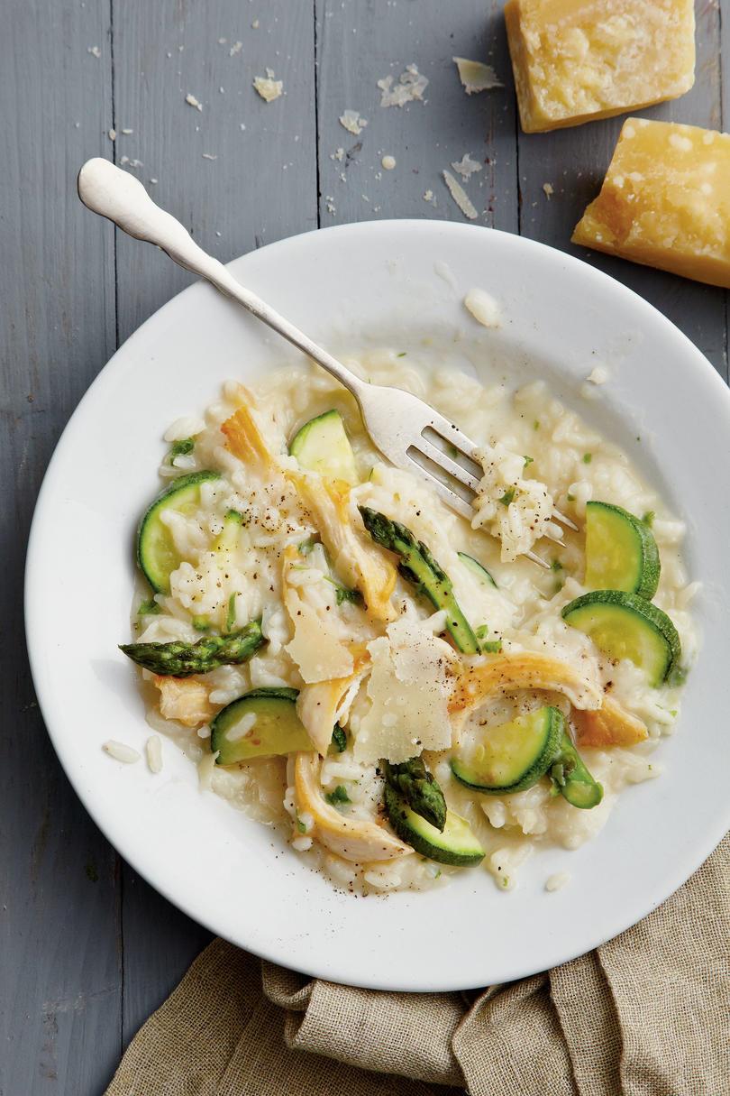 Kylling Risotto with Spring Vegetables