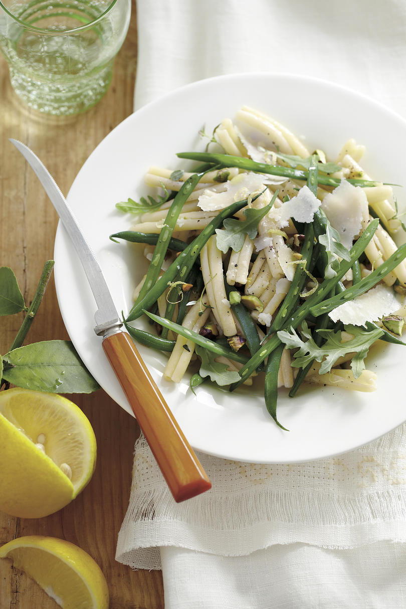 الأفضل Lemon Recipes Green Bean Pasta Salad with Lemon-Thyme Vinaigrette