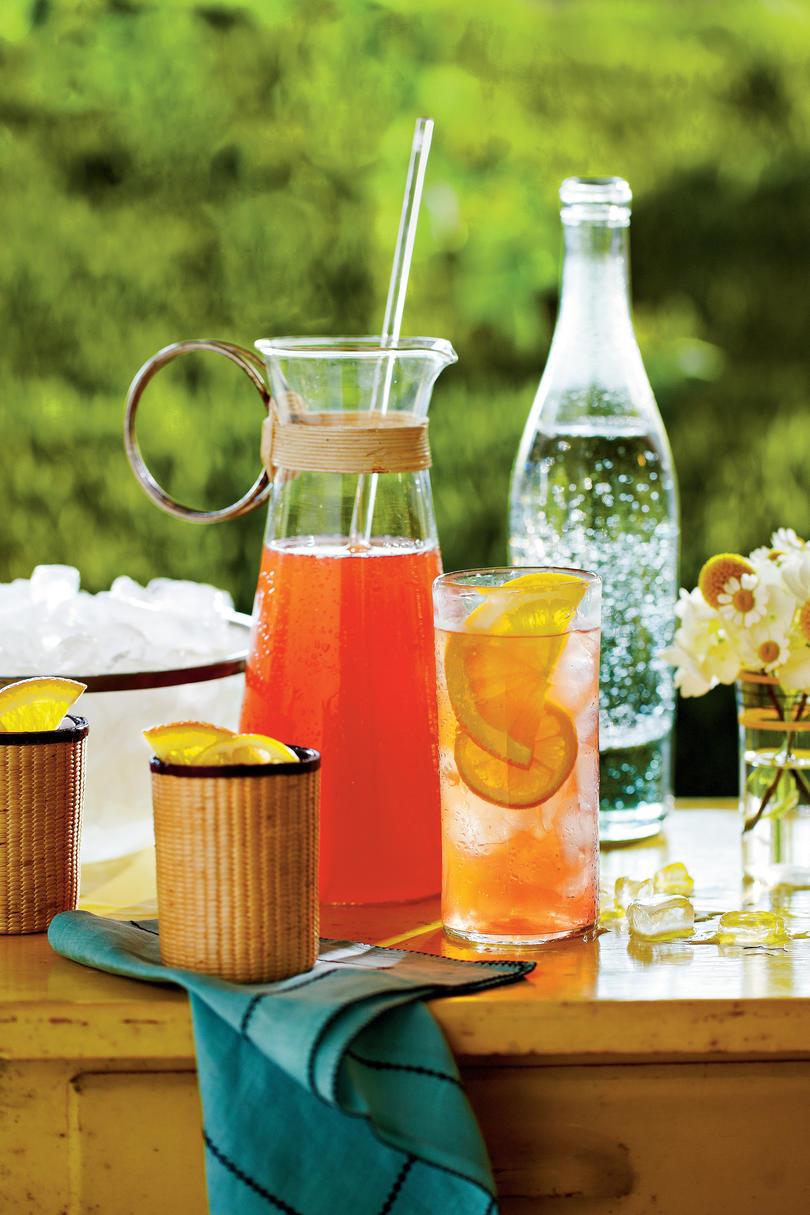 Punch and Cocktail Summer Drink Recipes: Sweet Tea Spritzer