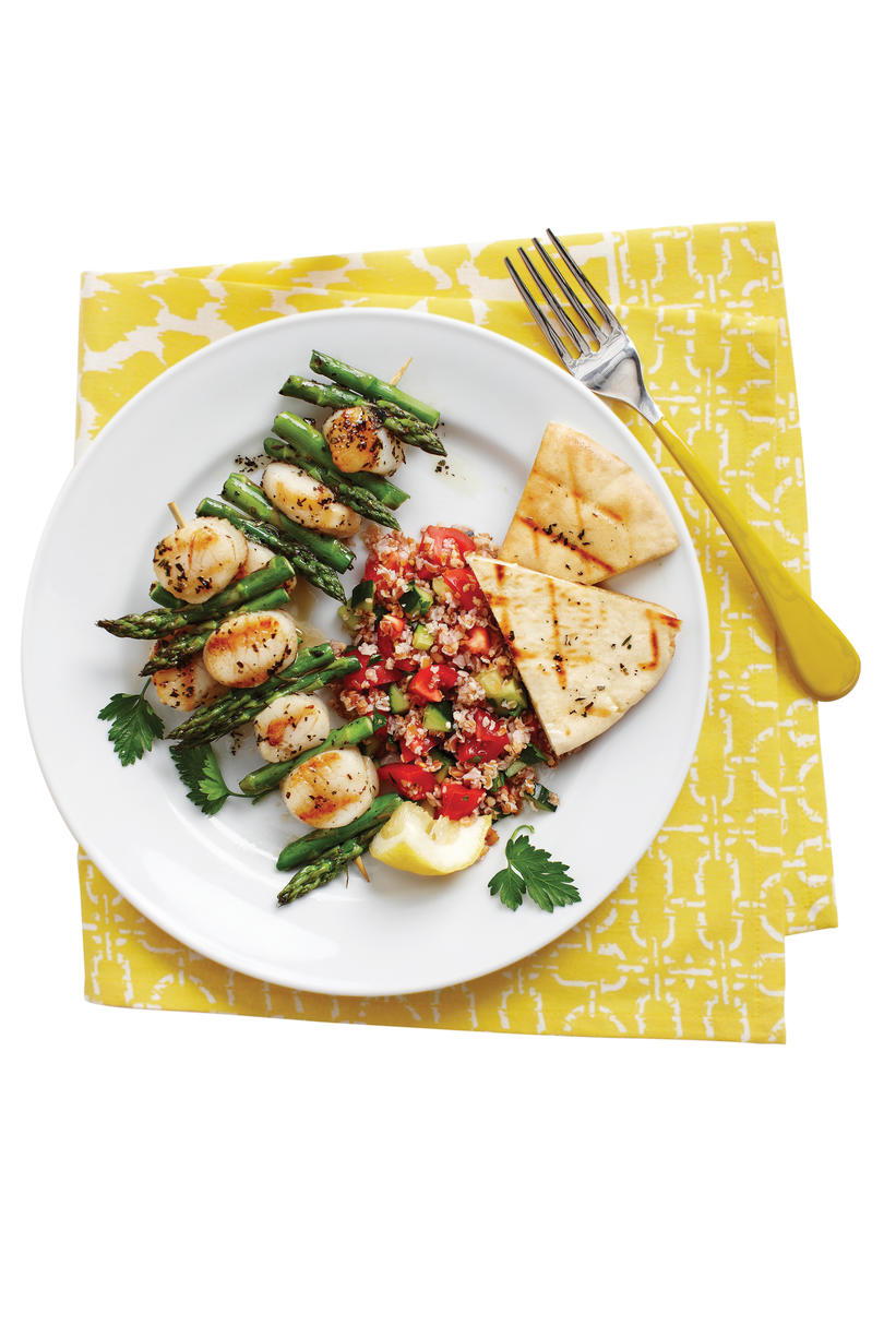 5 Quick Recipes for Kabobs: Grilled Scallop Kabobs