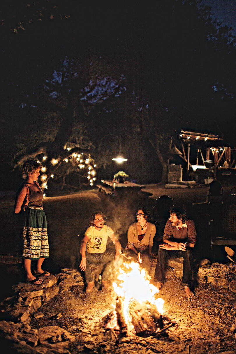 Montesino Ranch bonfire
