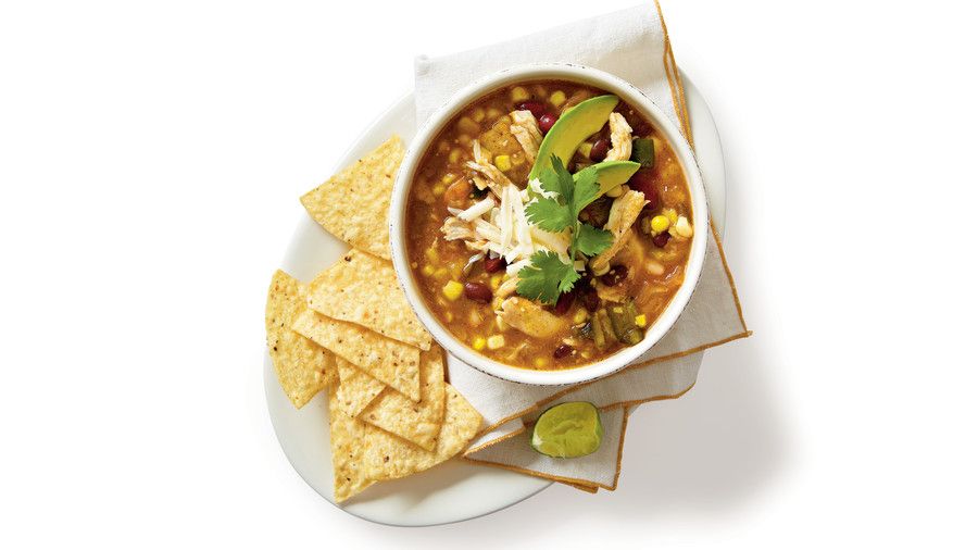 Kylling Soups Chicken-and-Three-Bean Chili Verde