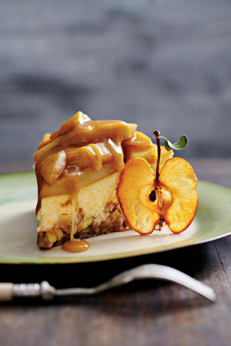 Caramelo Apple-Brownie Cheesecake