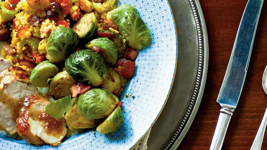 Bruselas Sprouts with Applewood Bacon