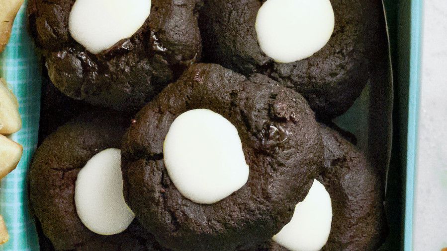 Cherry-Chocolate Thumbprint Cookie Recipe