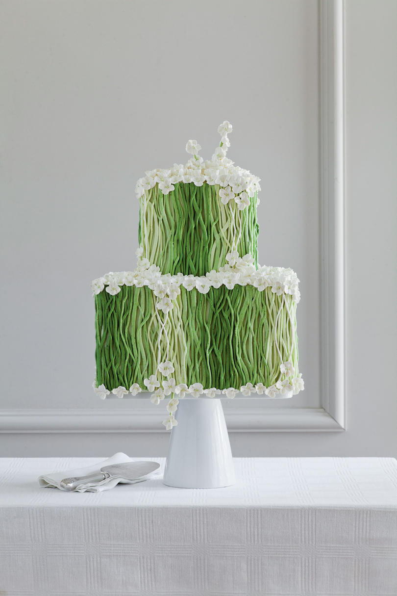 Primavera Greens Wedding Cake 