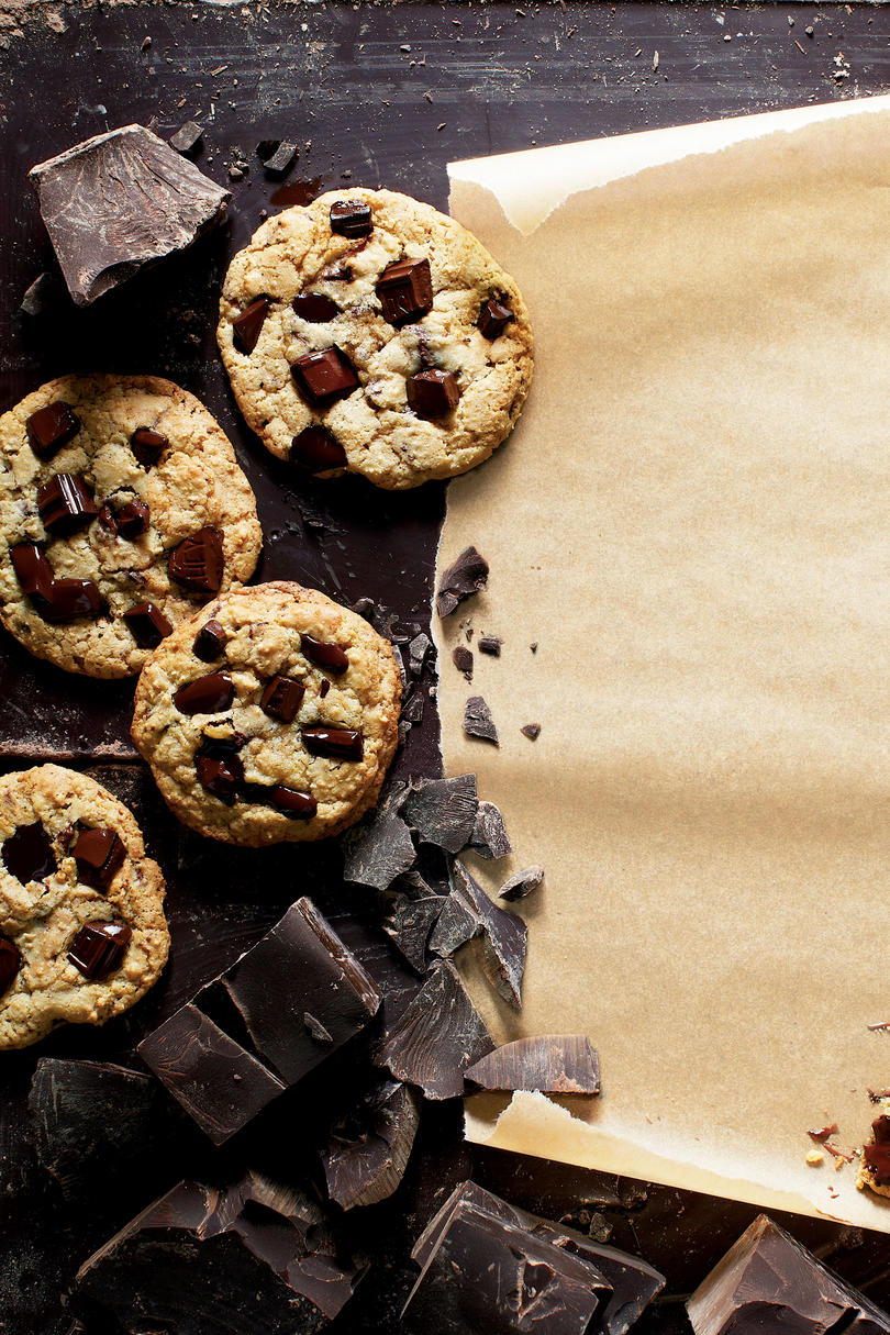 Temný Chocolate Chunk Cookies