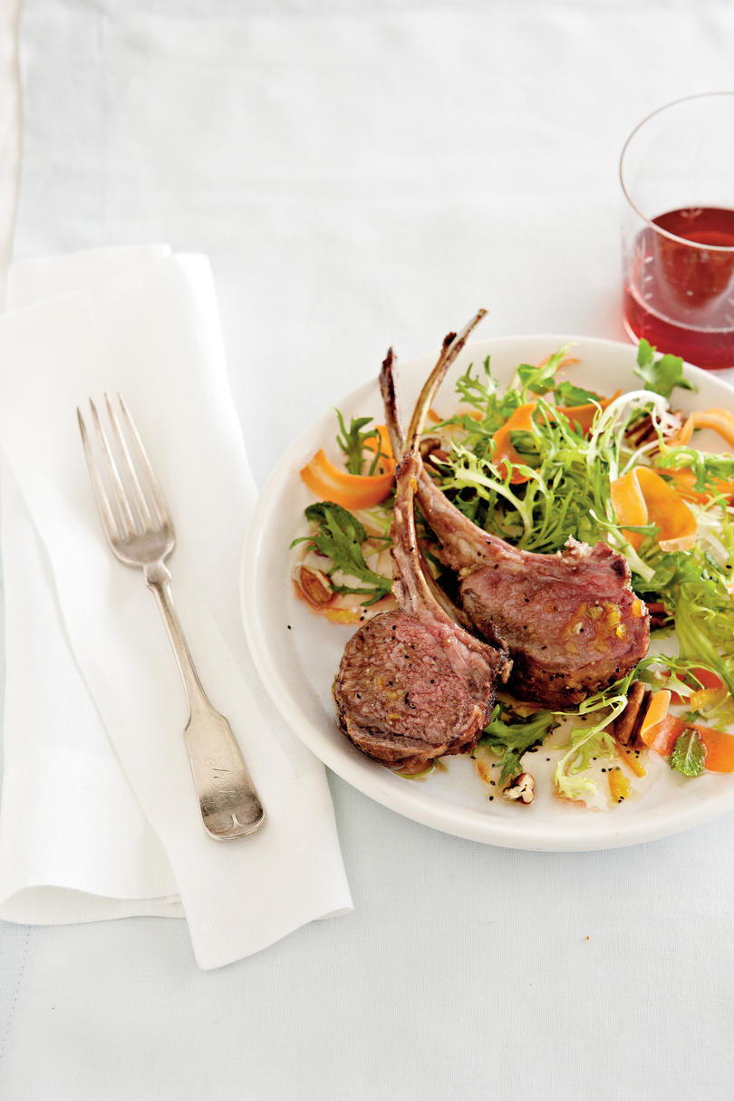 Rack of Lamb with Carrot Salad