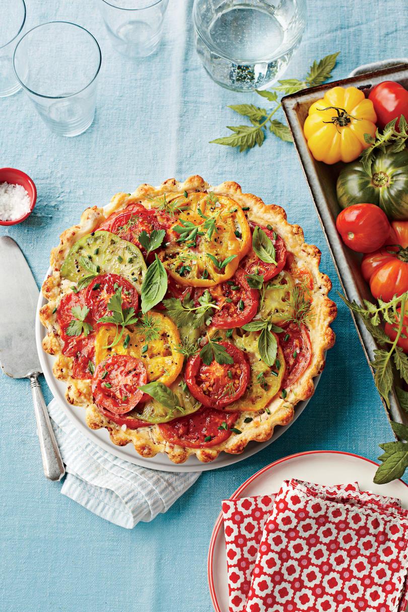 طماطم Pie Recipe: Tomato, Cheddar, and Bacon Pie