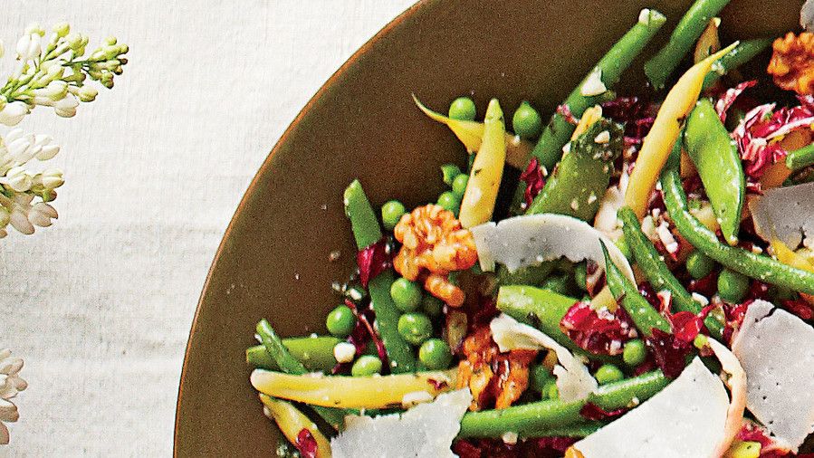 Snappy Beans and Peas with Pecorino