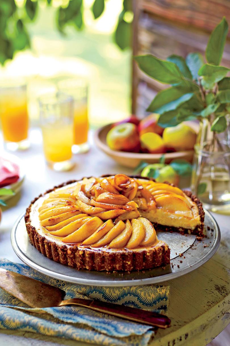 الكراميل Apple Cheesecake Tart Recipe