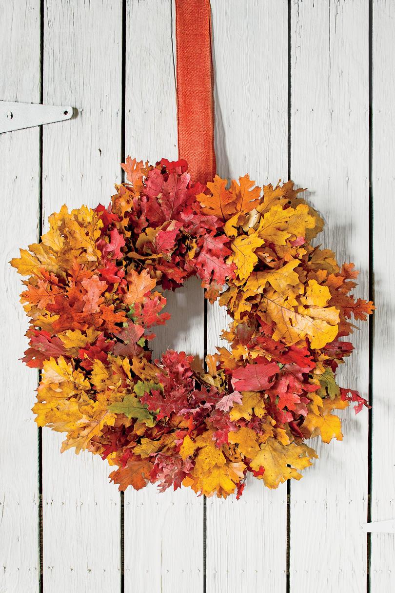 Farverig Foliage Fall Wreath