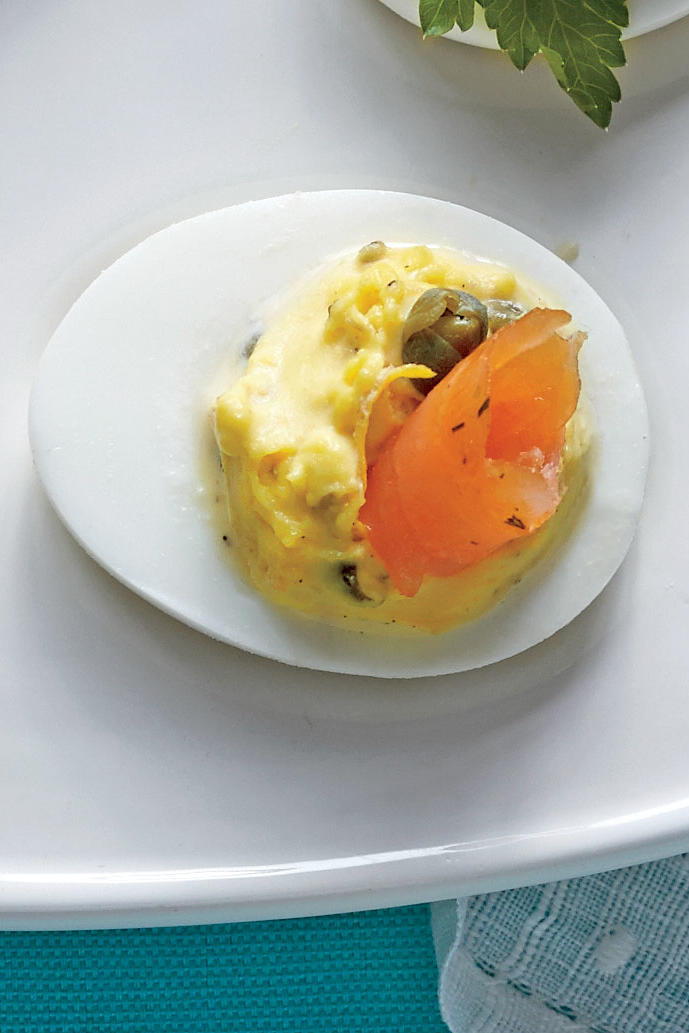 スモーク Salmon, Lemon, and Capers Eggs