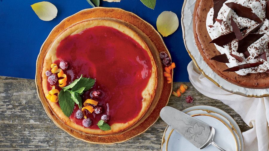 كرز Cheesecake with Cranberry-Orange Sauce Recipe