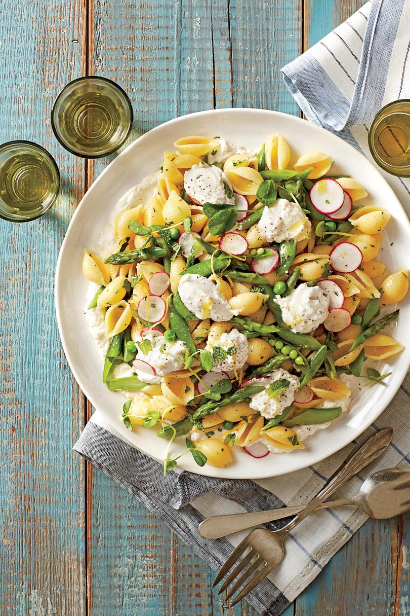 Pastas Shells with Spring Vegetables