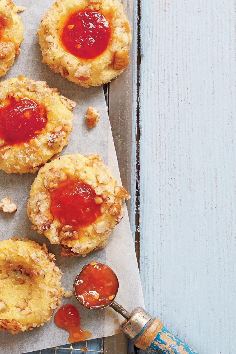 نشا الذرة Thumbprint Cookies with Tomato Jam