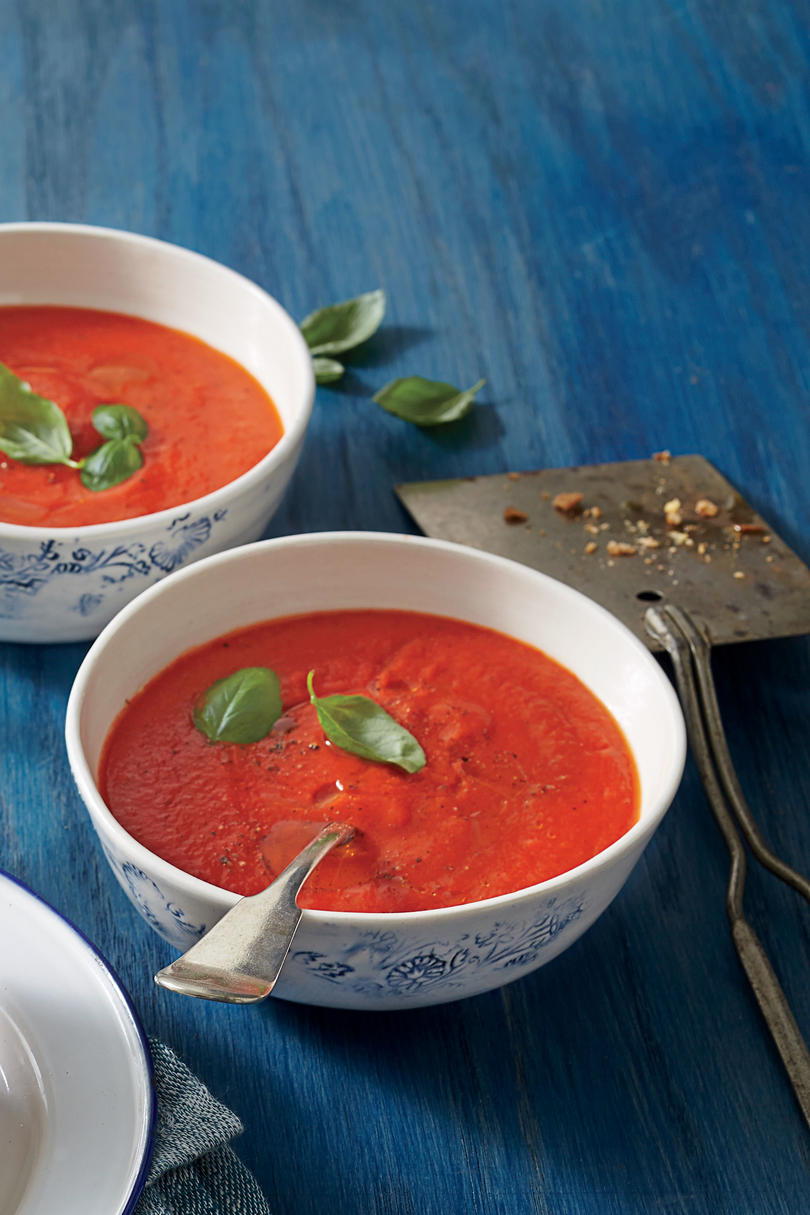 Tomate y pimiento rojo Soup