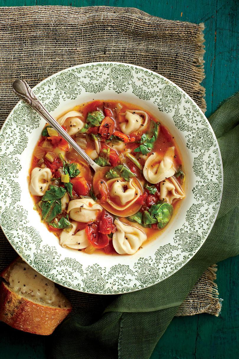 Kylling Soups Chicken-and-Prosciutto Tortellini Soup
