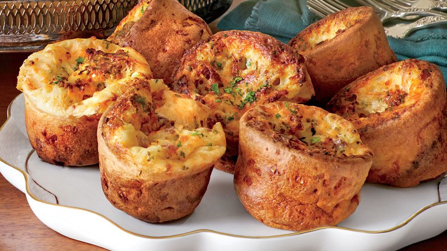 Fontina-Chive Yorkshire Puddings