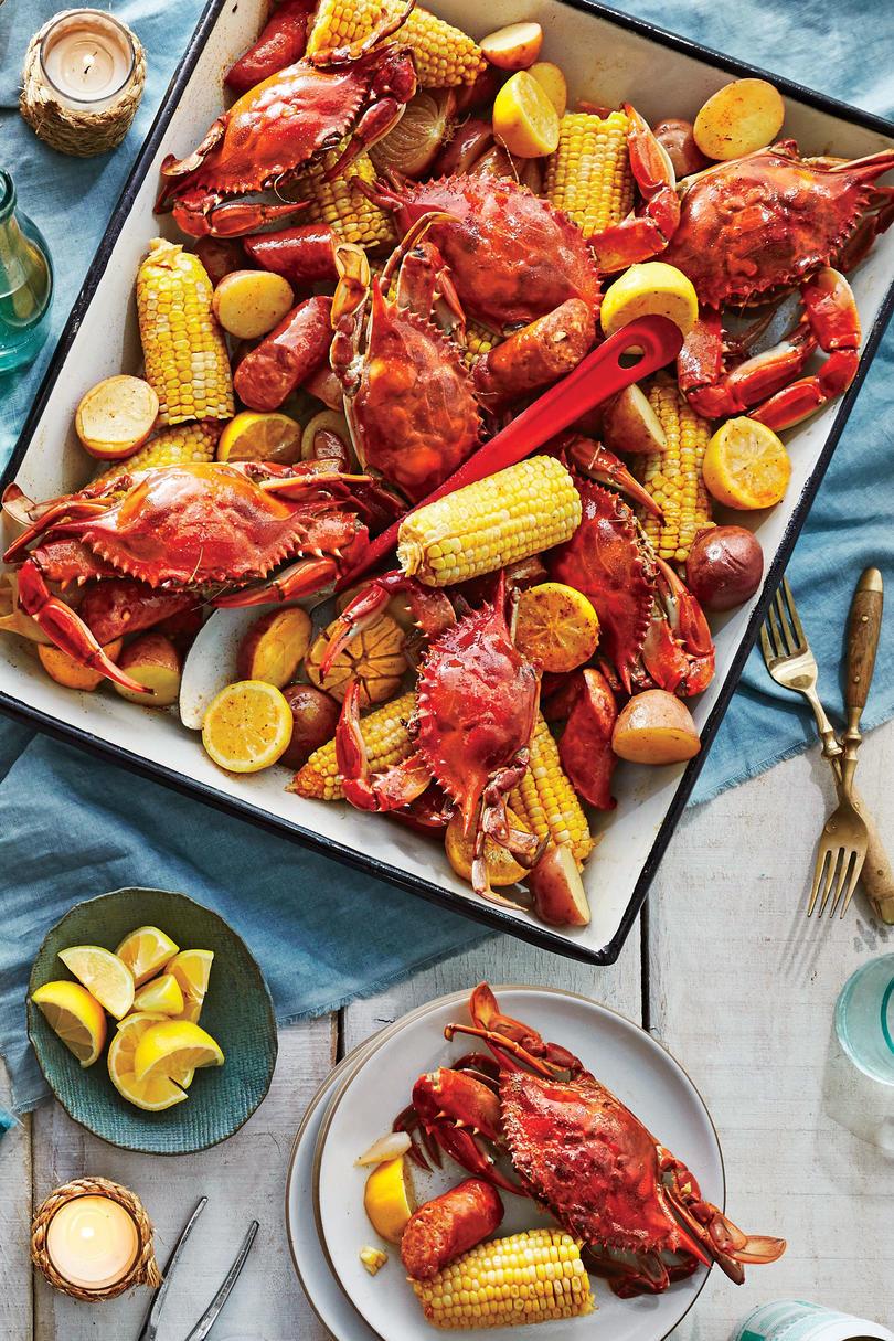 Krab Boil with Beer and Old Bay