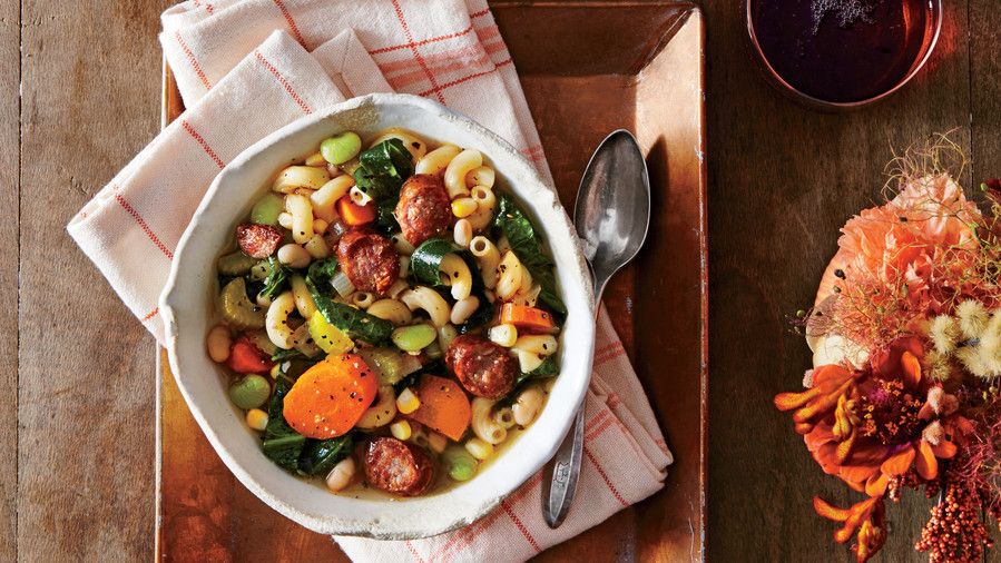 Slow-Cooker Sausage Minestrone Recipe