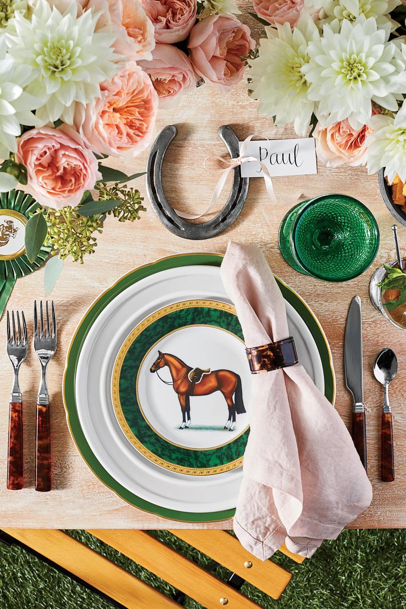 Kentucky Derby Party Table Setting