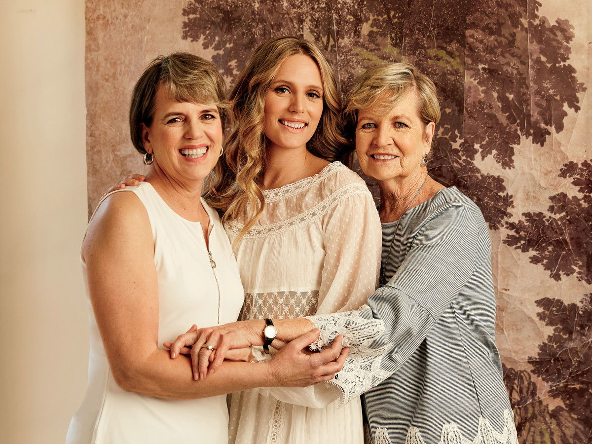 Lauren Liess with Mother and Grandmother