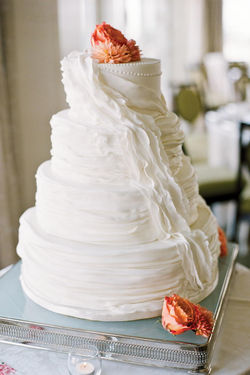 Ruffled Wedding Cake 