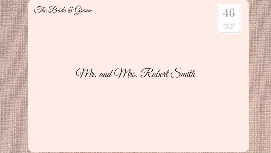 Adressering Wedding Invitations to Married Couples