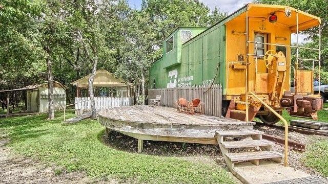 Syd Living New Braunfels Train Depot House Caboose Bedroom