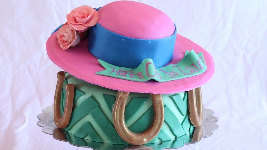 Chevron Derby Hat Cake