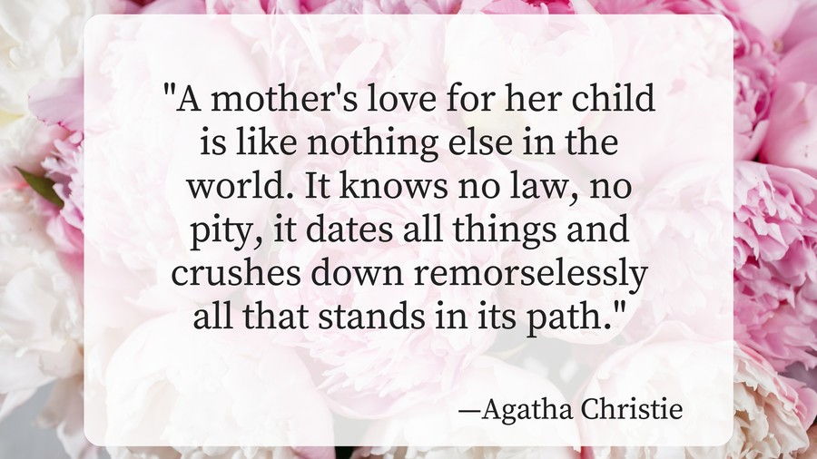 マザーズ Day Quotes Agatha Christie