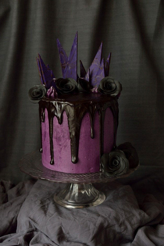 gotický Halloween Cake