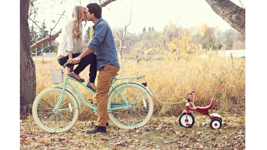Andar en bicicleta Couple 