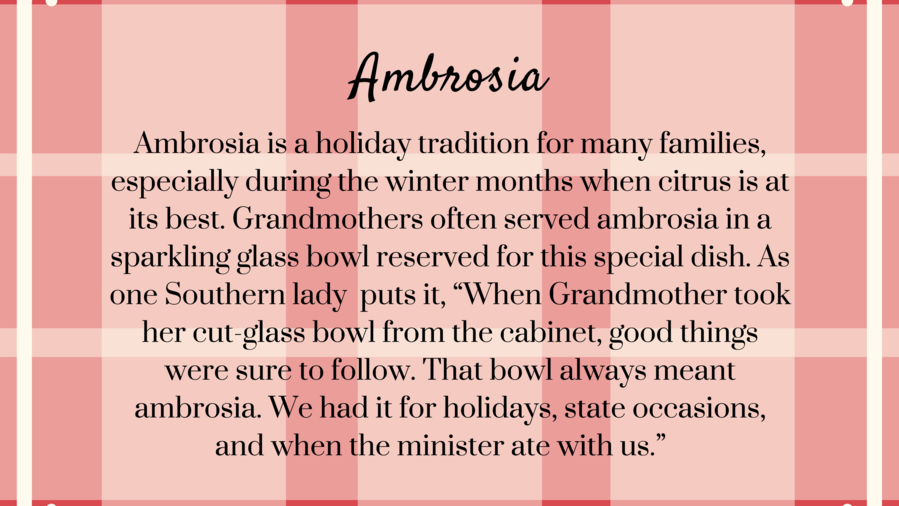Ambrosia Recipe Secret