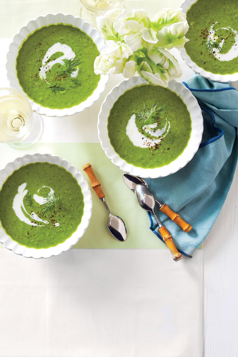 ربيع Lettuce and Leek Soup