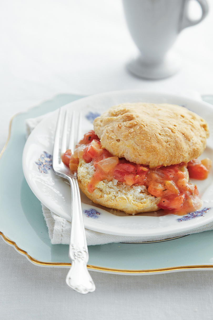 Serviola Biscuits with Tomato Gravy