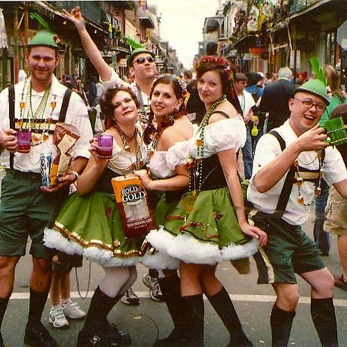Drunken German Polka Band Singing the Schnitzelbank