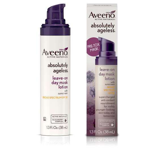 Aveeno Absolutely Ageless Pre-Tox Leave-On Day Mask Lotion Broad Spectrum SPF 30