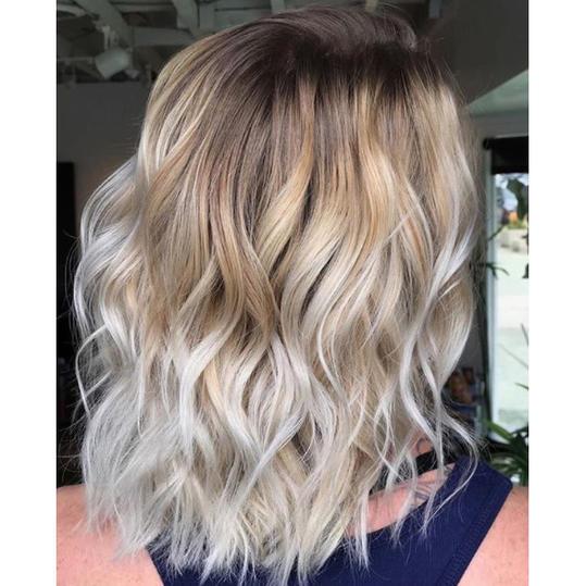 BALAYAGE With A Hint of Frozen Blonde