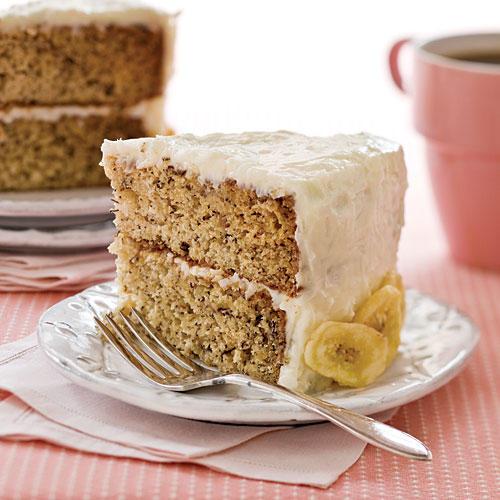 Decadent Banana Cake with Coconut-Cream Cheese Frosting