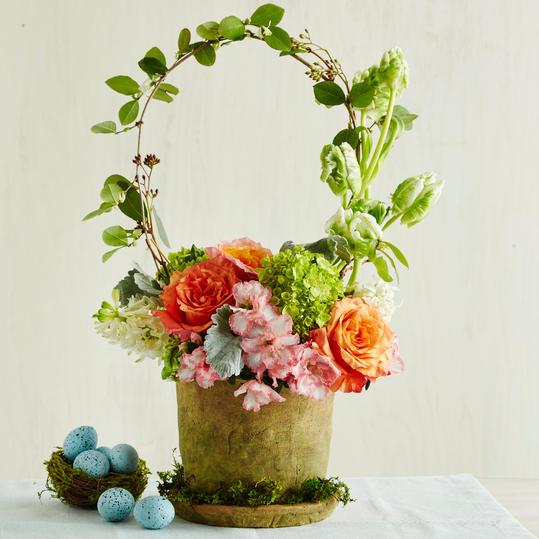 Pascua de Resurrección Basket Flower Pot