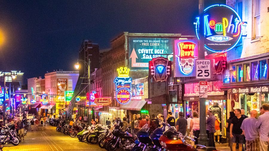 サウス Most Colorful Streets Beale Street, Memphis (TN) 